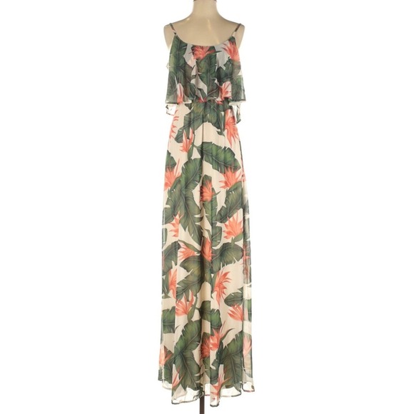 Show Me Your Mumu Caitlin Ruffle Maxi Dress XS - Picture 2 of 7